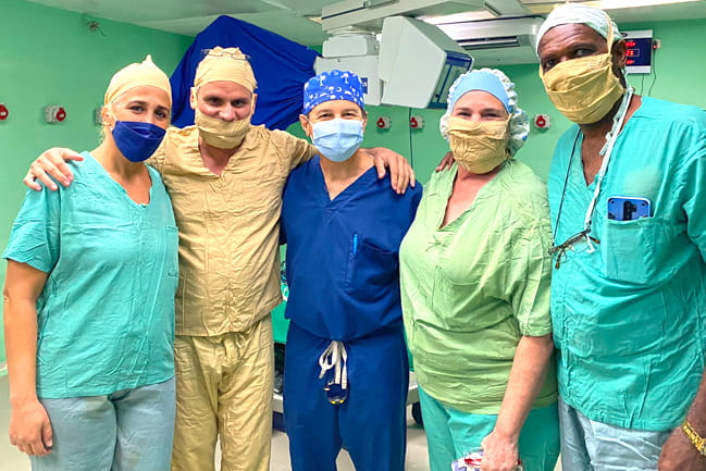 The MUSC Department of Otolaryngology's outreach trip to Cuba.