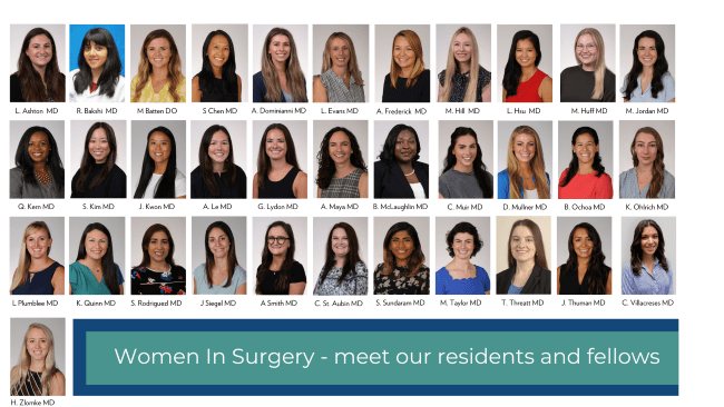 women residents and fellows